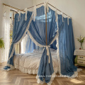 Linen floor standing mosquito net